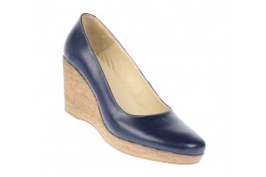 Pantofi dama casual din piele naturala cu platforma de 7 cm Mara - P3550BL